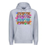 Heather Grey Swiftie Swiftie Valentines Premium Hoodie - CowhideDigitalArt