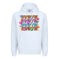 White Swiftie Swiftie Valentines Premium Hoodie - CowhideDigitalArt