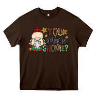Chocolate Brown you serious gnomie Heavy Core Tee - CowGirlArtShop