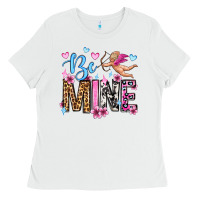 White be mine valentine's day Ladies Tee - OliviaCreatesArt