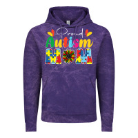 Cloud Purple Proud Autism Mom sunflower Vintage Hoodie - CowhideDigitalArt