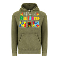 Vintage Olive Proud Autism Mom sunflower Vintage Hoodie - CowhideDigitalArt