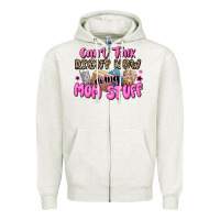 Oatmeal Heather can't talk right now doing mom stuff Zipper Hoodie - JahusDesignShop