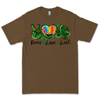 Cacao Peace love St. Patrick's Day Premium Tee - CowGirlArtShop