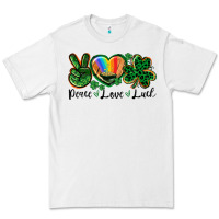 White Peace love St. Patrick's Day Premium Tee - CowGirlArtShop