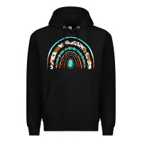 Black blessed western rainbow Premium Hoodie - Jasminsmagicworld