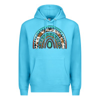 Ocean Blue blessed western rainbow Premium Hoodie - Jasminsmagicworld
