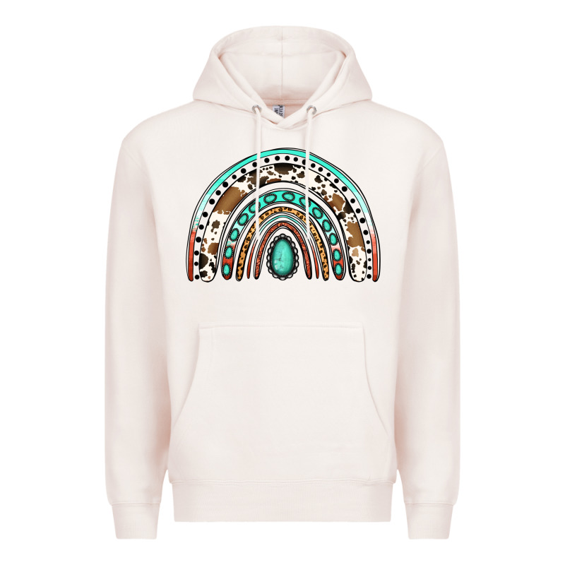 Blessed Western Rainbow Premium Hoodie by Jasminsmagicworld | Teevron