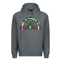 Rock blessed western rainbow Premium Hoodie - Jasminsmagicworld