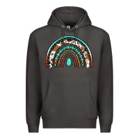 Smoke blessed western rainbow Premium Hoodie - Jasminsmagicworld