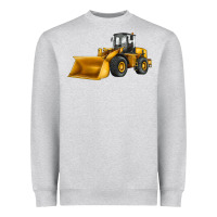 Heather Grey bulldozer Heavyweight Sweatshirt - JahusDesignShop