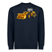 Navy bulldozer Heavyweight Sweatshirt - JahusDesignShop