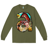 Army Green farm life alphabet lowercase letters a Long Sleeve Tee - BundleAndBundleShop