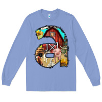 Colony Blue farm life alphabet lowercase letters a Long Sleeve Tee - BundleAndBundleShop