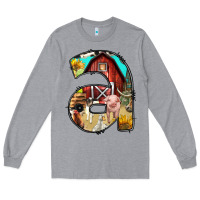 Heather Grey farm life alphabet lowercase letters a Long Sleeve Tee - BundleAndBundleShop