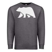 Charcoal Heather bear Premium Sweatshirt - DesigneFamous