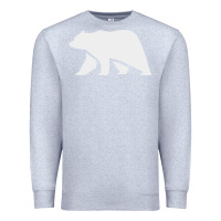 Heather Grey bear Premium Sweatshirt - DesigneFamous
