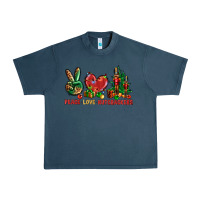 Midnight Navy Peace Love Nutcrackers Urban Heavy Tee - BundleAndBundleShop