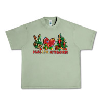 Oil Green Peace Love Nutcrackers Urban Heavy Tee - BundleAndBundleShop