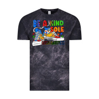 Cloud Black Be a kind sole Autism Awareness Vintage Tee - FaDigitalArtStudio