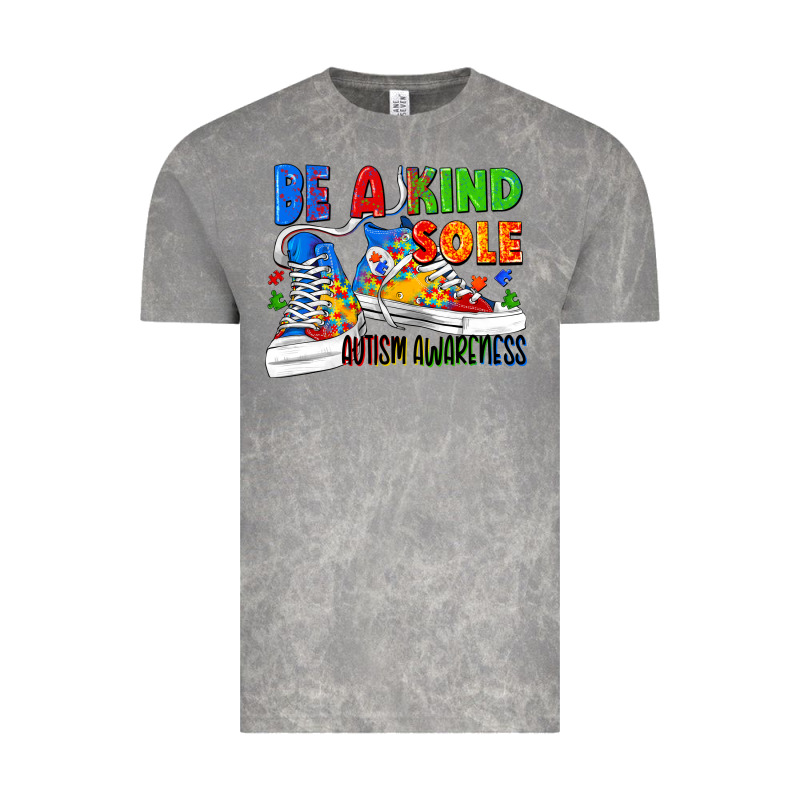 Be A Kind Sole Autism Awareness Vintage Tee by FaDigitalArtStudio | Teevron