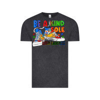 Vintage Black Be a kind sole Autism Awareness Vintage Tee - FaDigitalArtStudio