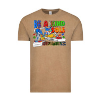 Vintage Coffee Be a kind sole Autism Awareness Vintage Tee - FaDigitalArtStudio
