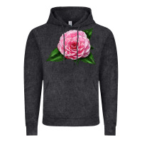 Vintage Black Camellia Flower Vintage Hoodie - LillyAllenDesigns