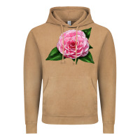 Vintage Camel Camellia Flower Vintage Hoodie - LillyAllenDesigns