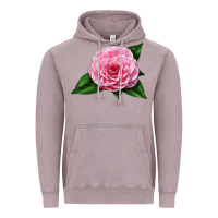 Vintage Zinc Camellia Flower Vintage Hoodie - LillyAllenDesigns