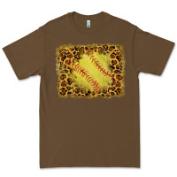 Cacao watercolor glitter leopard softball background Premium Tee - RanaPortraitStore