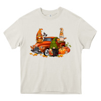 Cream fall gnome truck Heavy Core Tee - CowGirlArtShop