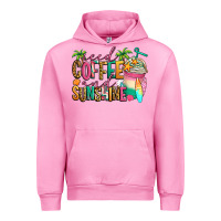 Fuchsia Pink iced coffee and sunshine summer Urban Hoodie - Jasminsmagicworld