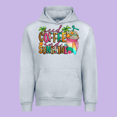 Iced Coffee And Sunshine Summer Urban Hoodie Designed By Jasminsmagicworld