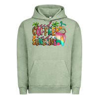 Pigment Oil Green iced coffee and sunshine summer Urban Hoodie - Jasminsmagicworld