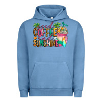Pigment Pebble Blue iced coffee and sunshine summer Urban Hoodie - Jasminsmagicworld