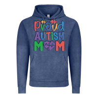 Vintage Denim Proud Autism Mom Vintage Hoodie - CowhideDigitalArt
