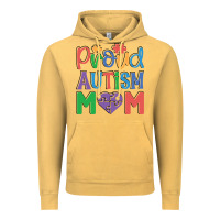 Vintage Mustard Proud Autism Mom Vintage Hoodie - CowhideDigitalArt