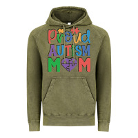 Vintage Olive Proud Autism Mom Vintage Hoodie - CowhideDigitalArt