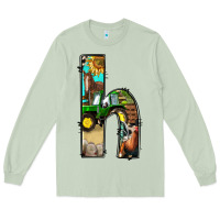 Matcha farm life alphabet lowercase letters h Long Sleeve Tee - BundleAndBundleShop