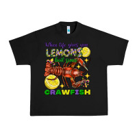 Black When Life Gives You Lemons Boil Some Crawfish Mardi Gras Urban Heavy Tee - FaDigitalArtStudio