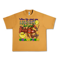 Peanut Butter When Life Gives You Lemons Boil Some Crawfish Mardi Gras Urban Heavy Tee - FaDigitalArtStudio