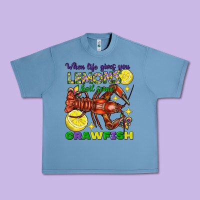 When Life Gives You Lemons Boil Some Crawfish Mardi Gras Urban Heavy Tee Designed By Fadigitalartstudio
