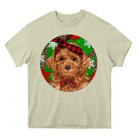 Mossy Christmas Toy Poodle Heavy Core Tee - RanaPortraitStore