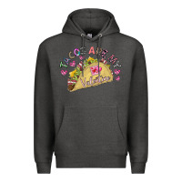 Charcoal Heather Tacos Are My Valentine Premium Hoodie - CowhideDigitalArt