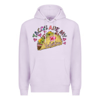 Lilac Tacos Are My Valentine Premium Hoodie - CowhideDigitalArt