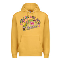 Mustard Tacos Are My Valentine Premium Hoodie - CowhideDigitalArt