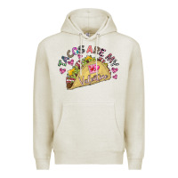 Oatmeal Heather Tacos Are My Valentine Premium Hoodie - CowhideDigitalArt