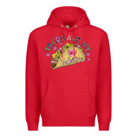 Red Tacos Are My Valentine Premium Hoodie - CowhideDigitalArt
