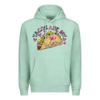 Seafoam Tacos Are My Valentine Premium Hoodie - CowhideDigitalArt